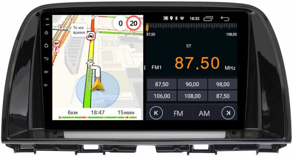 Магнитола для Mazda CX-5 2011-2017 - Parafar PF095LUX1FHD на Android 13, 8-ядер, 2Гб+32Гб, CarPlay, 4G SIM-слот