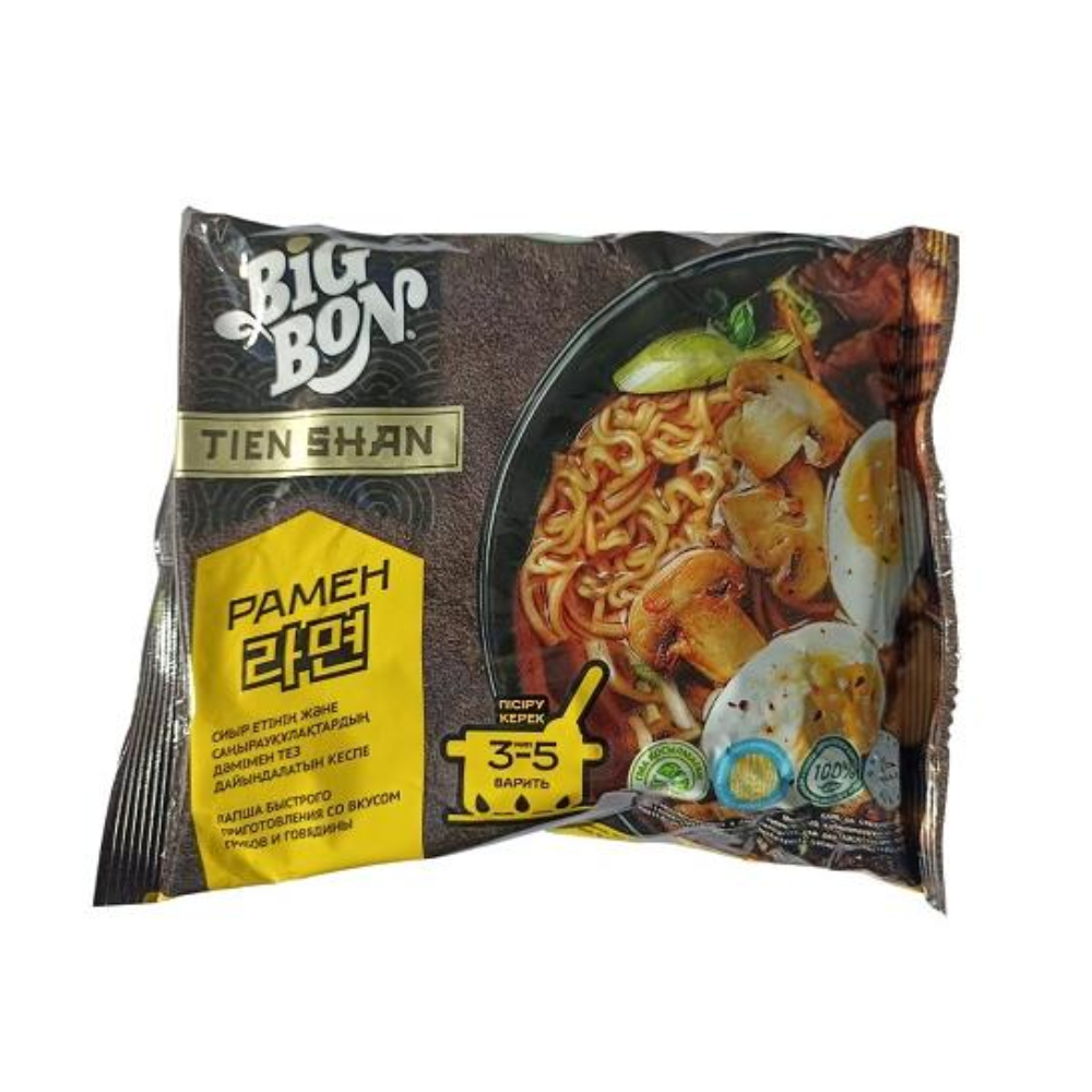 Лапша Big Bon Рамен Говядина острая 100 гр