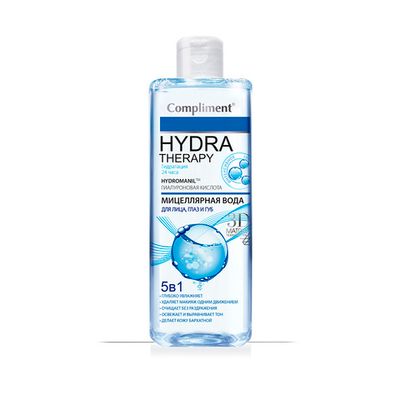 Compliment HYDRA THERAPY  Мицеллярная вода 5в1 для лица, глаз и губ
