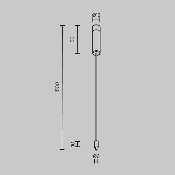 Основание и тросовый подвес Maytoni Technical CA009PM-BS