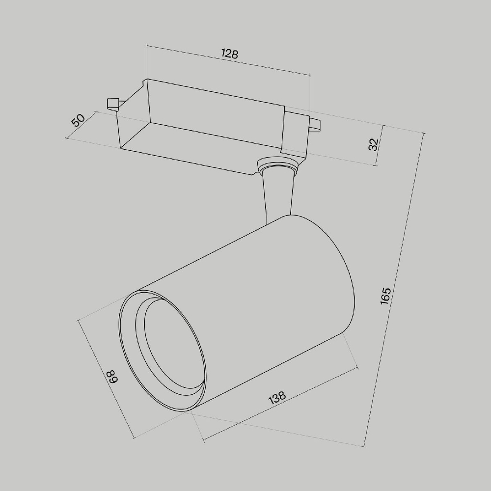 Трековый светильник Maytoni Technical TR003-1-15W4K-M-B