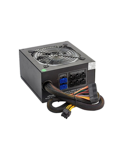 Блок питания Exegate EX280441RUS Блок питания 800W Exegate EVO800, ATX, RGB, black, APFC, 12cm, 24p+(4+4)p, PCI-E, 5*SATA, 3*IDE, FDD