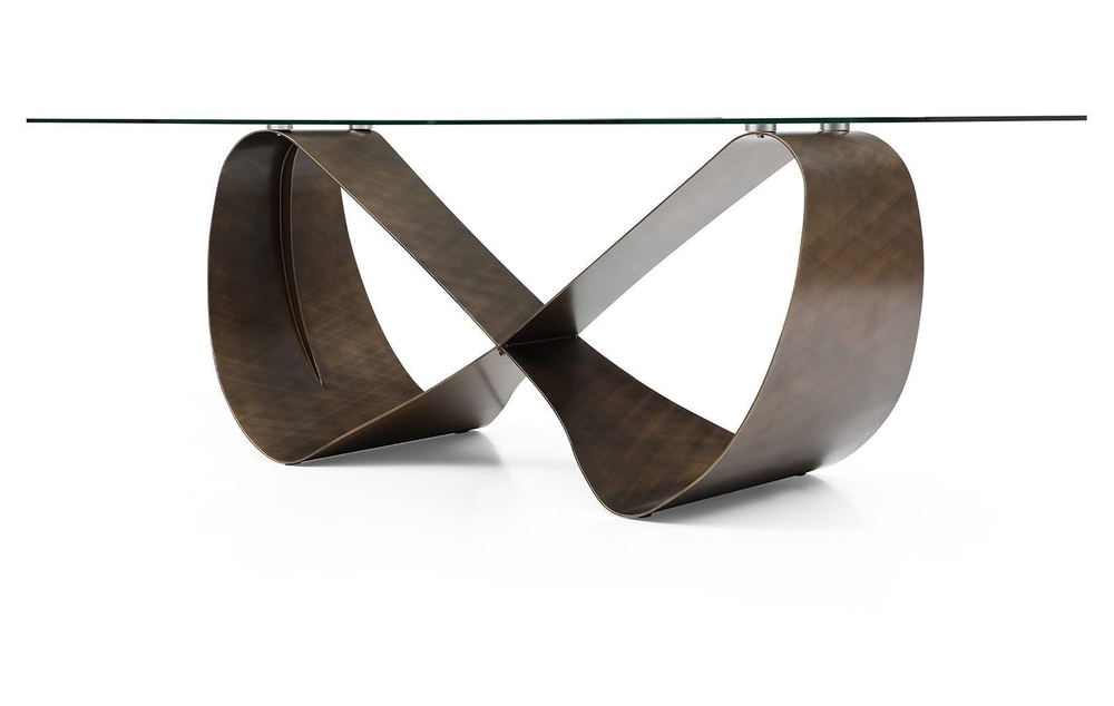 Стол DT9305FGI (240) прозрачный /бронзовый