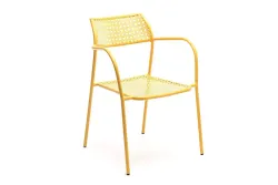 "Посейдон" стул стальной, цвет желтый