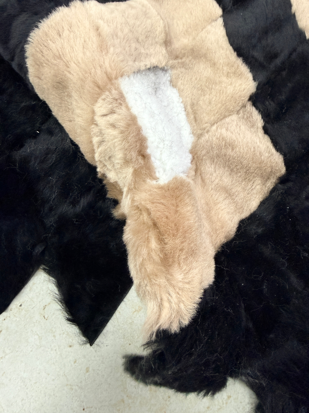 Покрывало меховое ковер из шкуры овчины