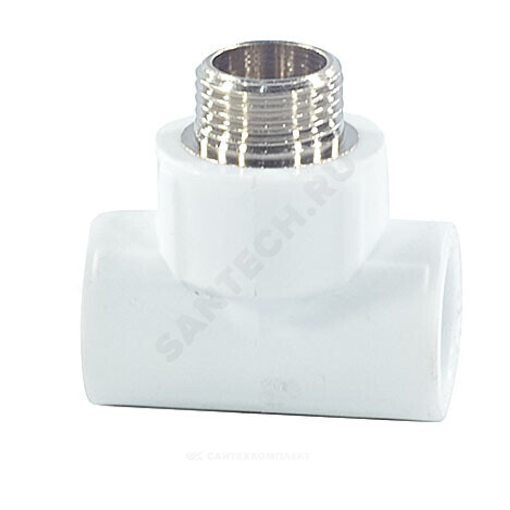 Тройник PP-R комбинированный белый Дн 32х3/4" НР PRO VALFEX 10128132-PRO