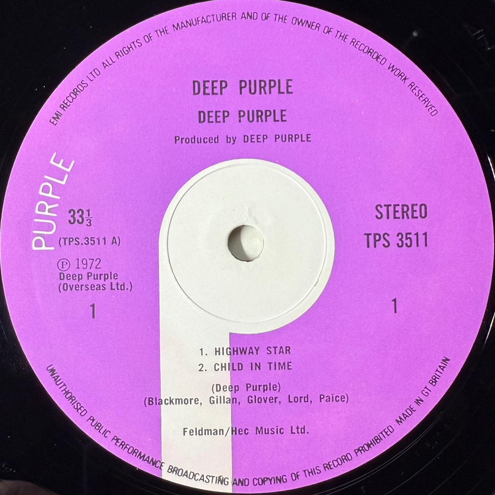 Deep Purple ‎– Made In Japan 2LP (Англия 1973г.)