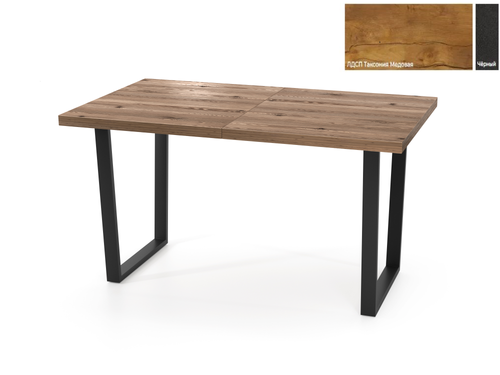 Стол Шервуд 32 CRAFT бабочка В1, ЛДСП (1200*800*380) Таксония Медовая / Черный