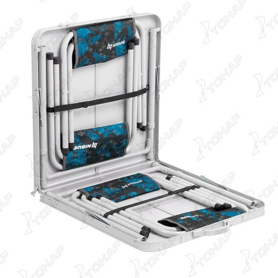 Набор мебели (АЛЮМ), стол+4табурета SHARK (чехол/Velcro) (N-FS-21407+21124A-S-1) NISUS (пр-во Тонар)