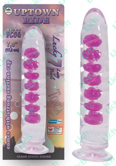 Прозрачный анальный фаллоимитатор