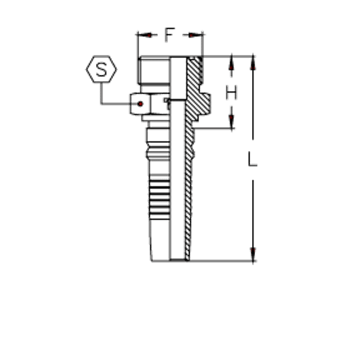 Фитинг DN 25 ORFS (Ш) 1.7/16 Interlock