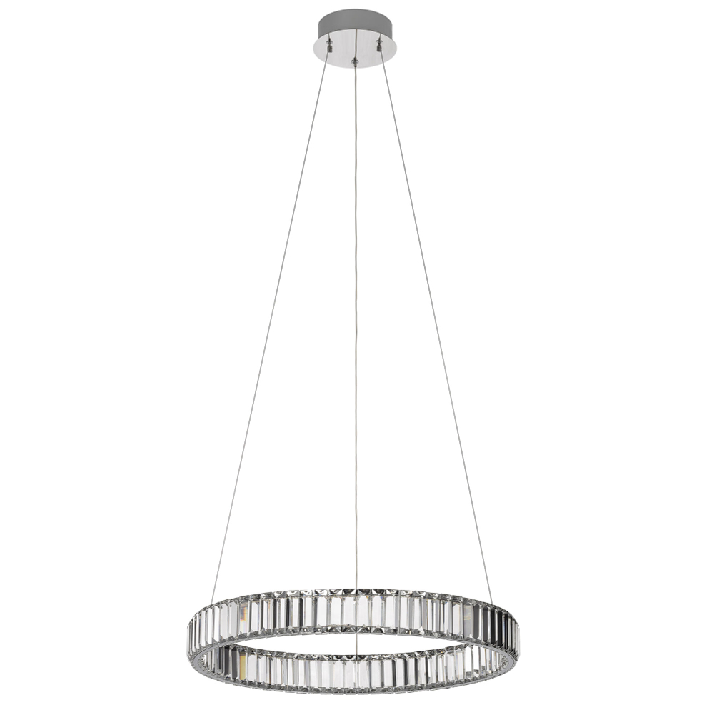 Citilux Чезаре CL338161 LED Люстра хрустальная с пультом Хром