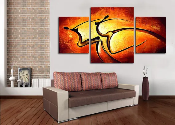 Модульная картина "Игра силуэтов"