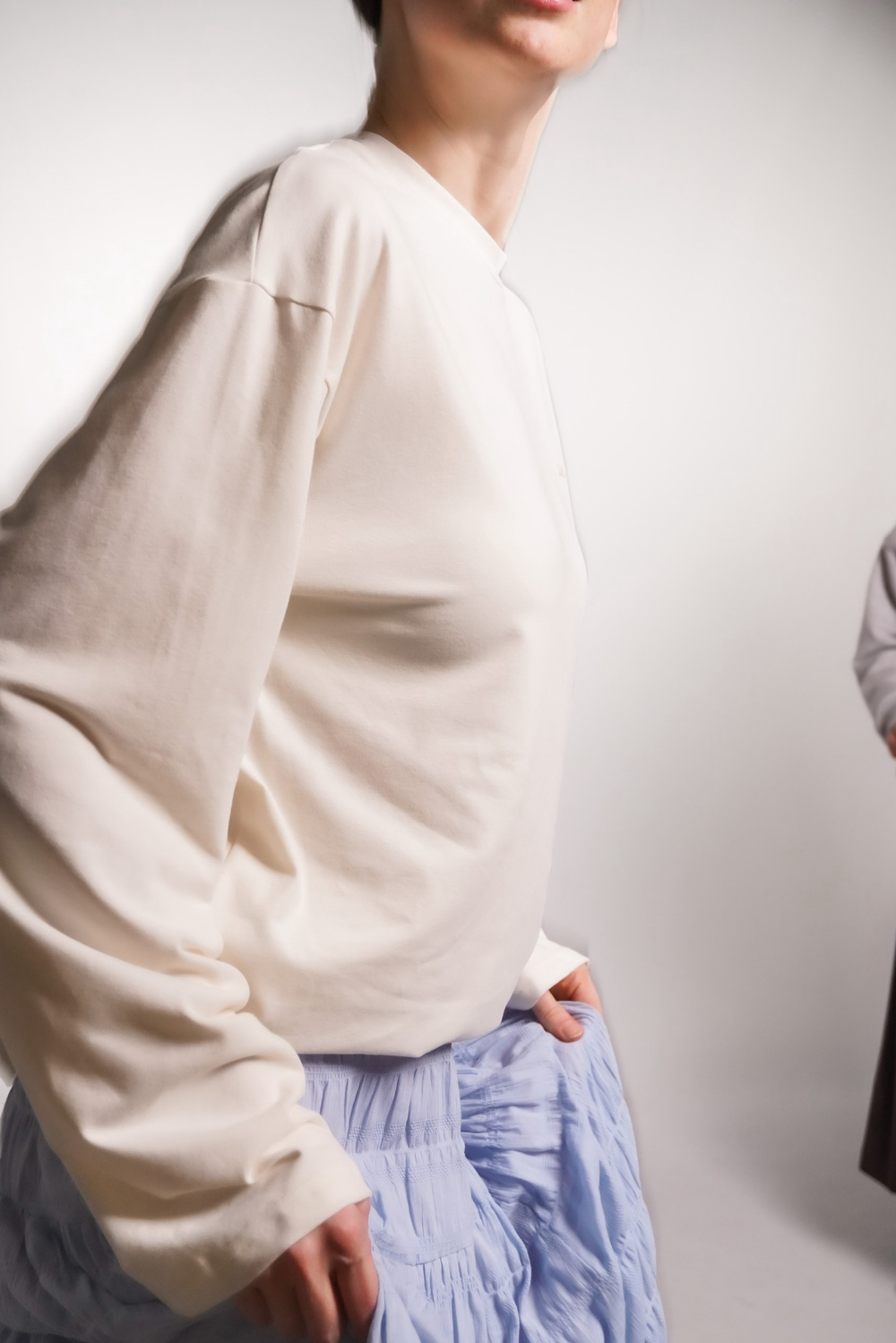 Лонгслив Zoe, молочный