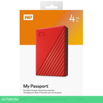 Внешний накопитель WD Original красный (WDBPKJ0040BRD-WESN)