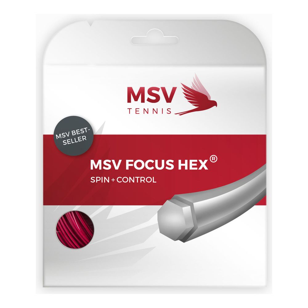 Струны теннисные MSV Focus-HEX String Set 12m - Red