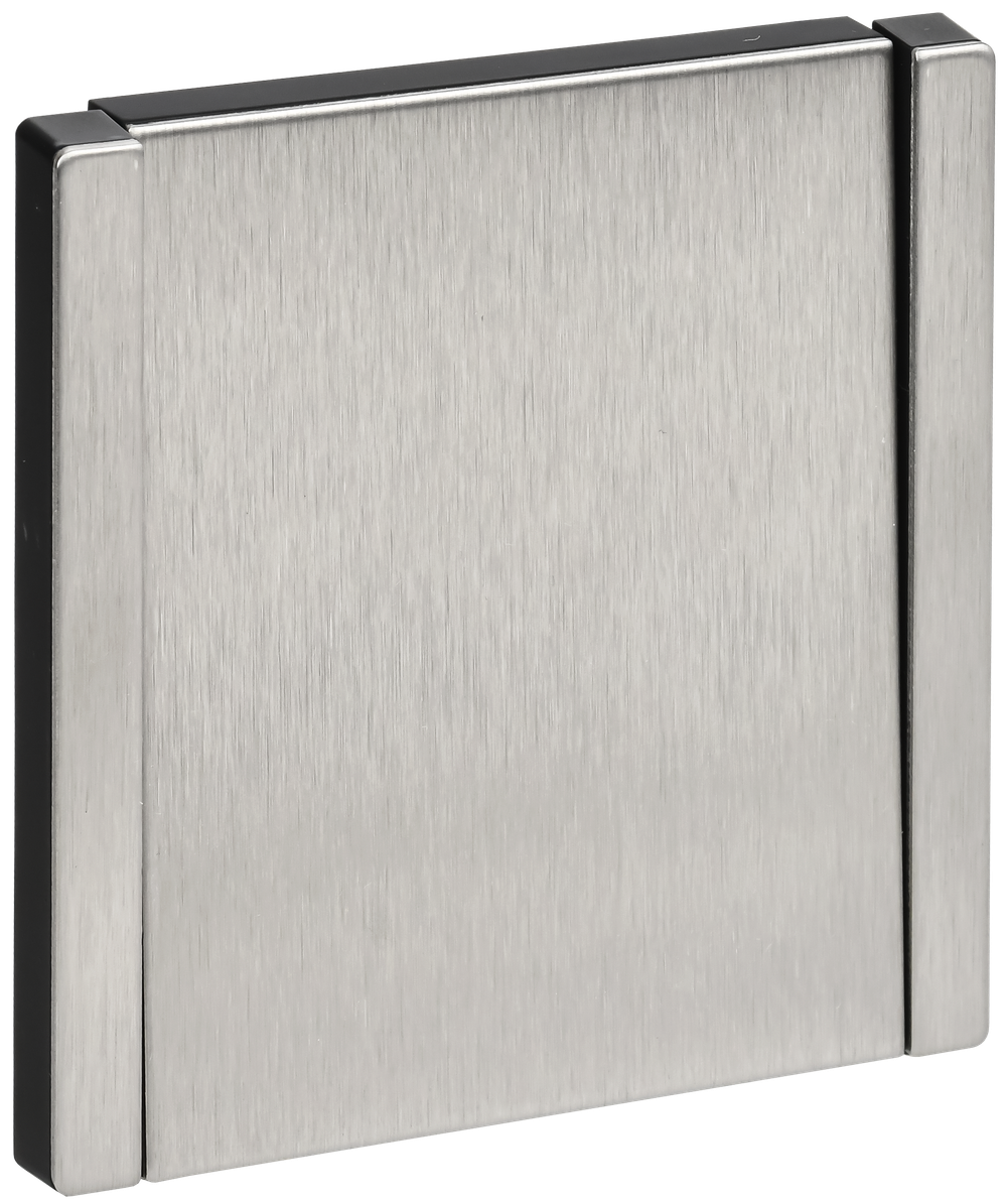FORTE&PIANO Выключатель 1-клавишный самовозвратный 10А FP710M металл никель IEK