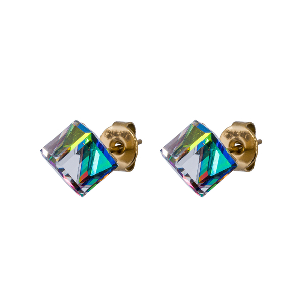 Серьги пусеты Fiore Luna Crystal Holographic SWE0127/2 H G