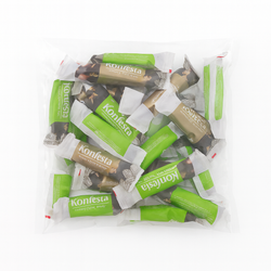 Конфеты KONFESTA глазированные с карамельно-кремовой начинкой в обсыпке арахисом 500 гр