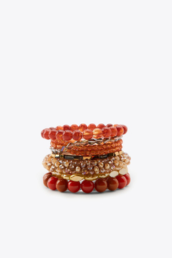 ZARA НАБОР ЭЛАСТИЧНЫХ БРАСЛЕТОВ, РАЗНОЦВЕТНЫЙ