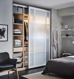 2 каркаса гардероба - PAX IKEA/ ПАКС ИКЕА, 150x35x236 см, бежевый
