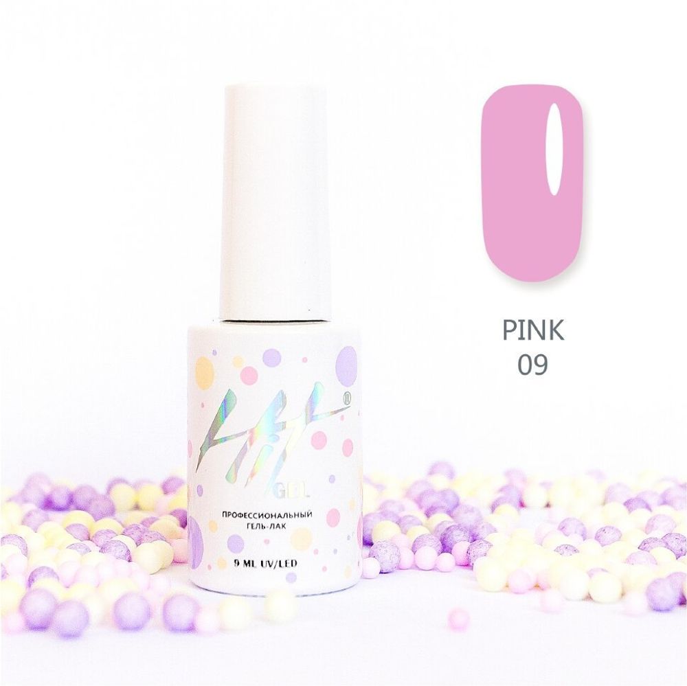 Гель-лак Pink ТМ &quot;HIT gel&quot; №09, 9 мл