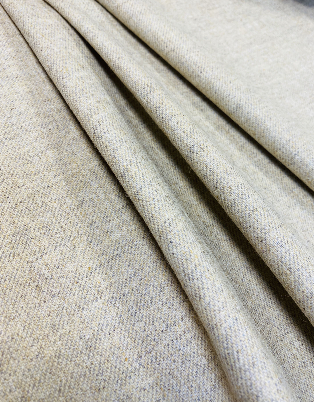 Ткань костюмная полушерстяная фланель (Италия) шерсть /вискоза/полиэстер ш-150см 1м