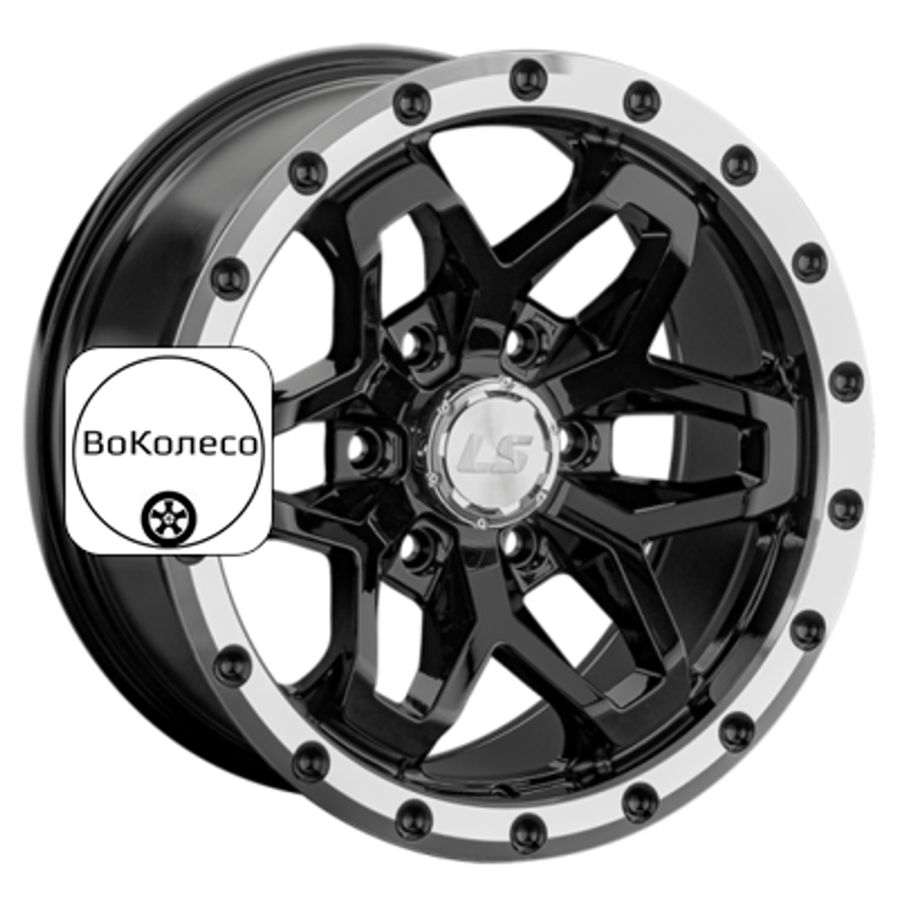 9x17/6x139,7 ET15 D106,1 1350 BKL (конус, Колпак+лого) LS