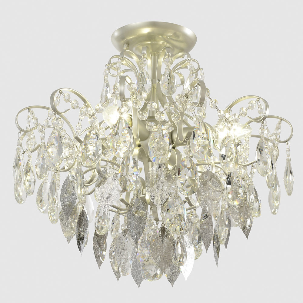 Потолочная люстра Crystal Lux ESMIRALDA PL4 SILVER
