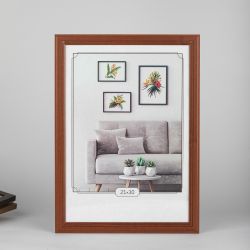 Фоторамка Image Art С22 МДФ универсальная 21х30 цвет красное дерево вставка прозрачный пластик