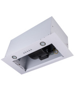 Вытяжка кухонная Quin-60 (WHITE) белый, D150мм, 1200м3/ч, полновстраиваемая, мотор 230Ватт, металл 60см, кнопочное управл.(MACBI)