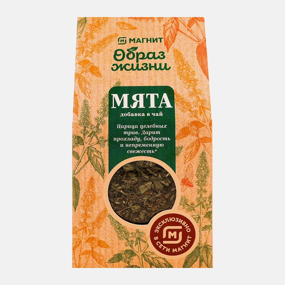 Добавка в чай Магнит Образ жизни Мята 75г