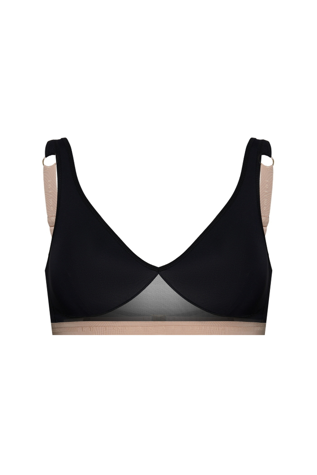 Бюстгальтер BLACK TIE Downtown (черный, нюд)