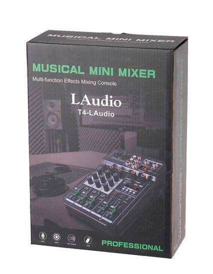 Микшерный пульт, 4 канала, LAudio T4-LAudio