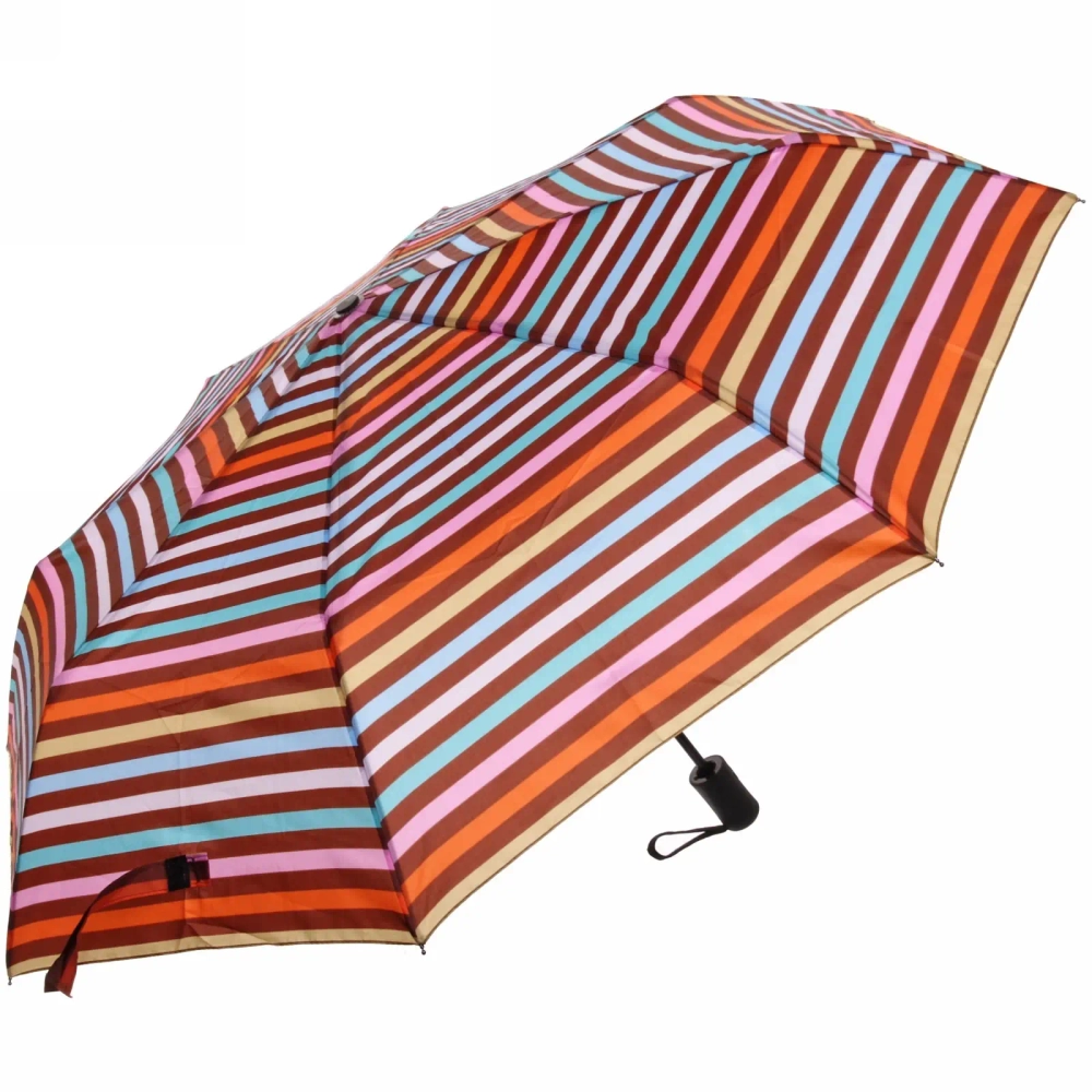 New Зонт женский автомат «Ultramarine - Антэра», радужно оранжевый, 8 спиц, d-108см, длина в слож. виде 28см