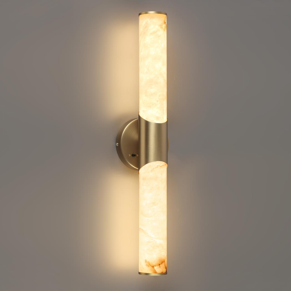 6672/12WL L-VISION ODL24 199 Настенный светильник латунь/металл/алебастр IP20 LED 12W 540Лм 3000K/4000K MARBELLA