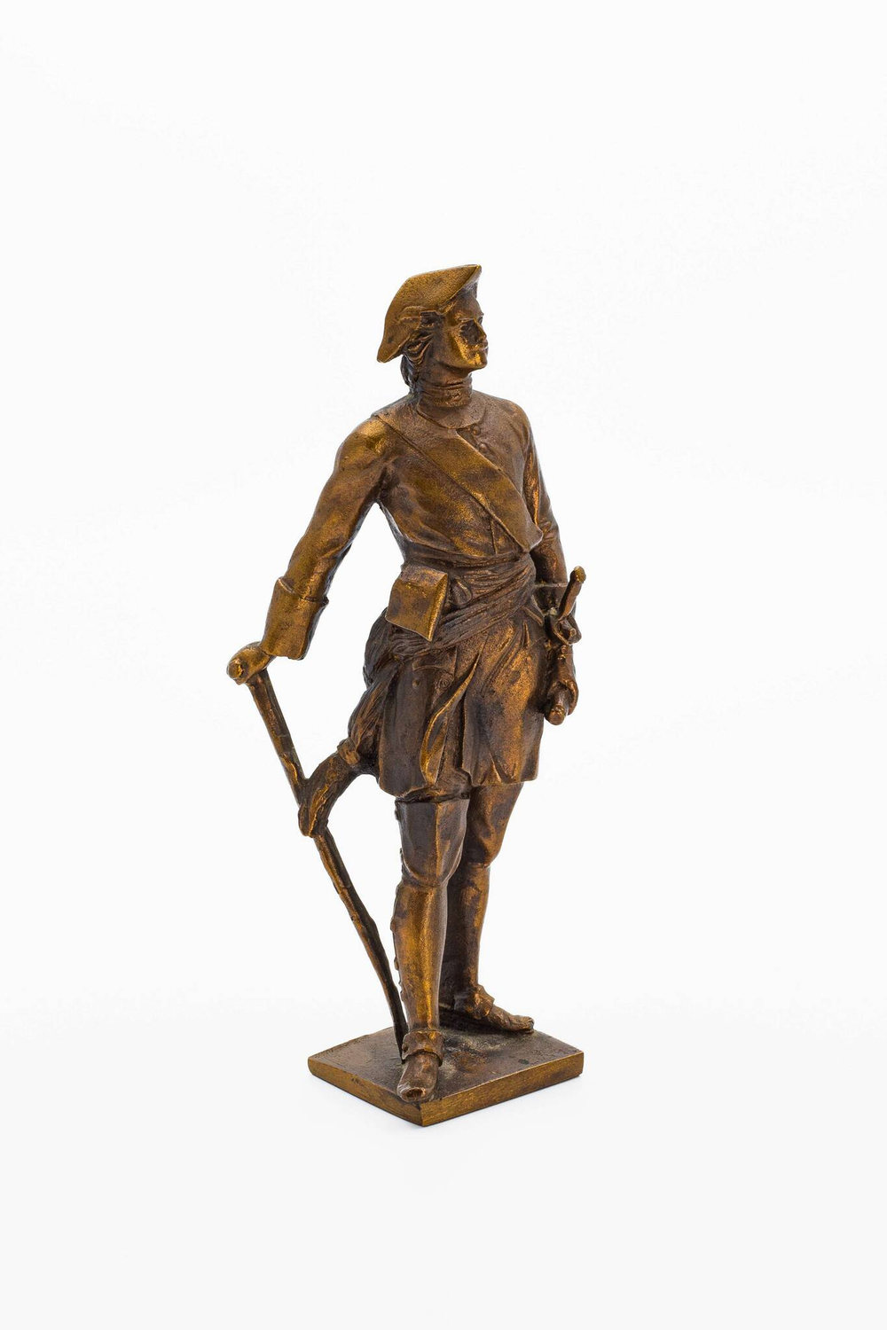 Петр Первый, контрапост. Бронза. Ленинград. Монументскульптура. 1970-е.  Высота - 21 см.