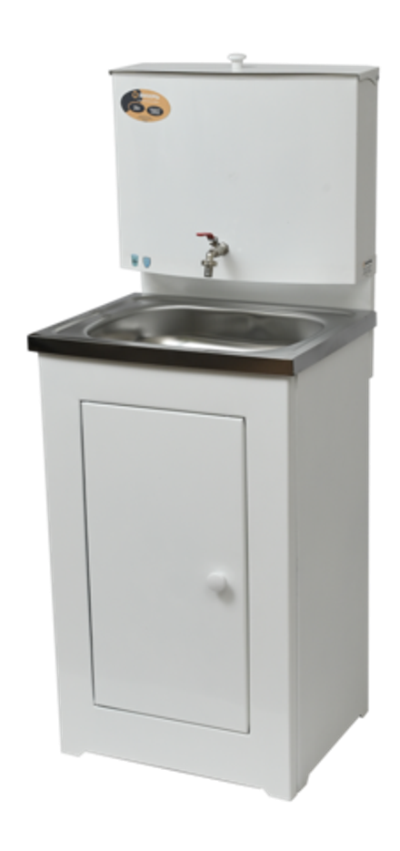 Умывальник дачный без подогрева "Люкс" ВИХРЬ, нержавейка, белый