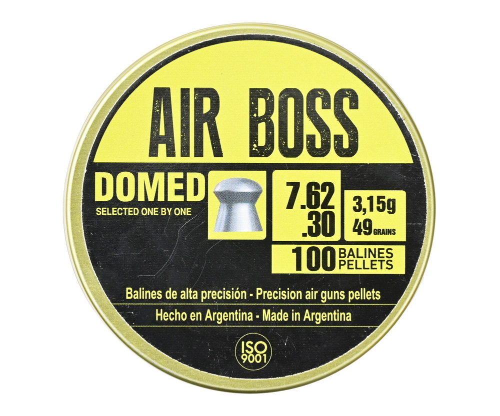 Пули пневматические Apolo Air Boss Domed 7,62 мм, 3,15 г (100 штук)