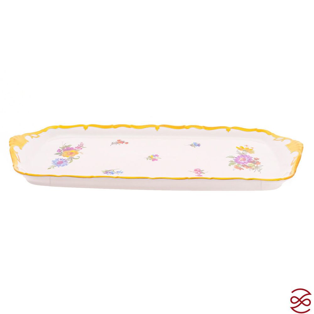 Поднос Queen's Crown Мейсенский букет 37 см