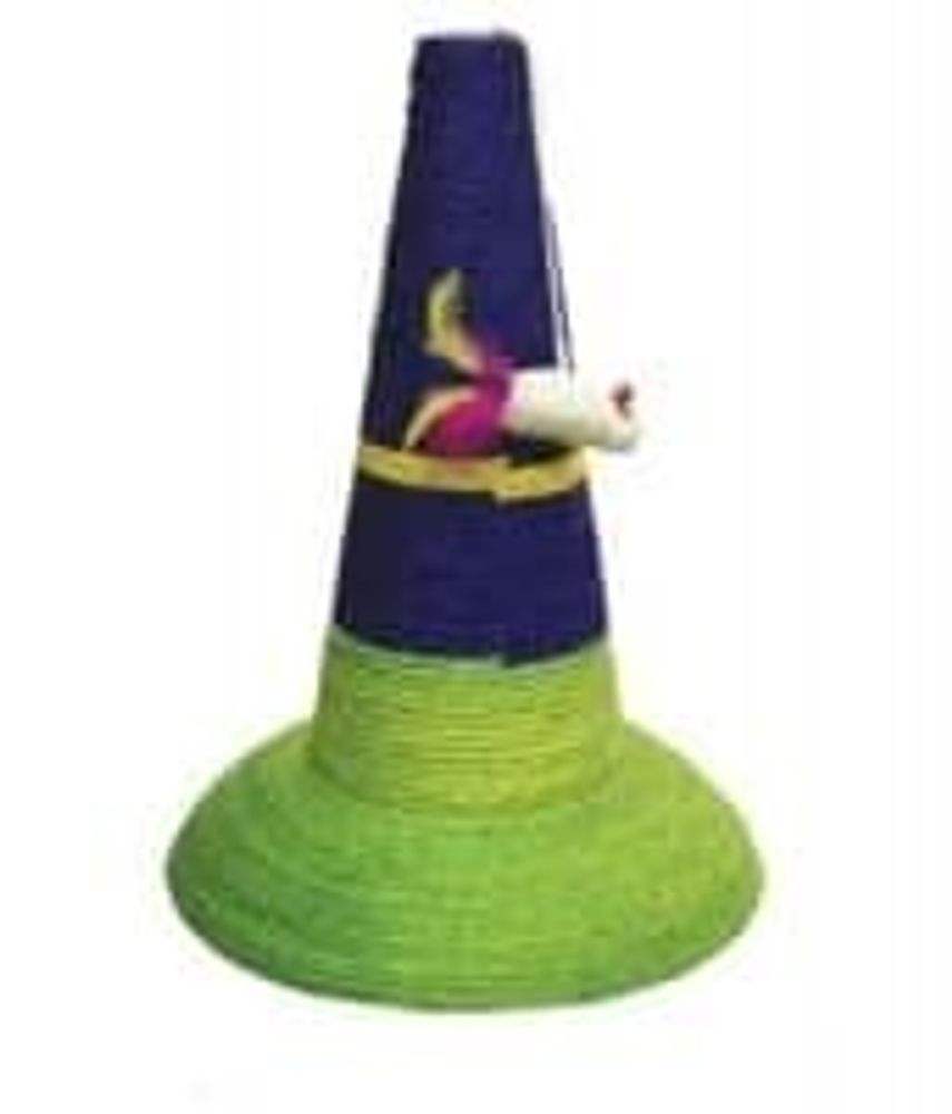 КОГТЕТОЧКА "КОНУС С МЫШЬЮ ЦВЕТНОЙ" СИЗАЛЕВАЯ D32х45см TM-861-2