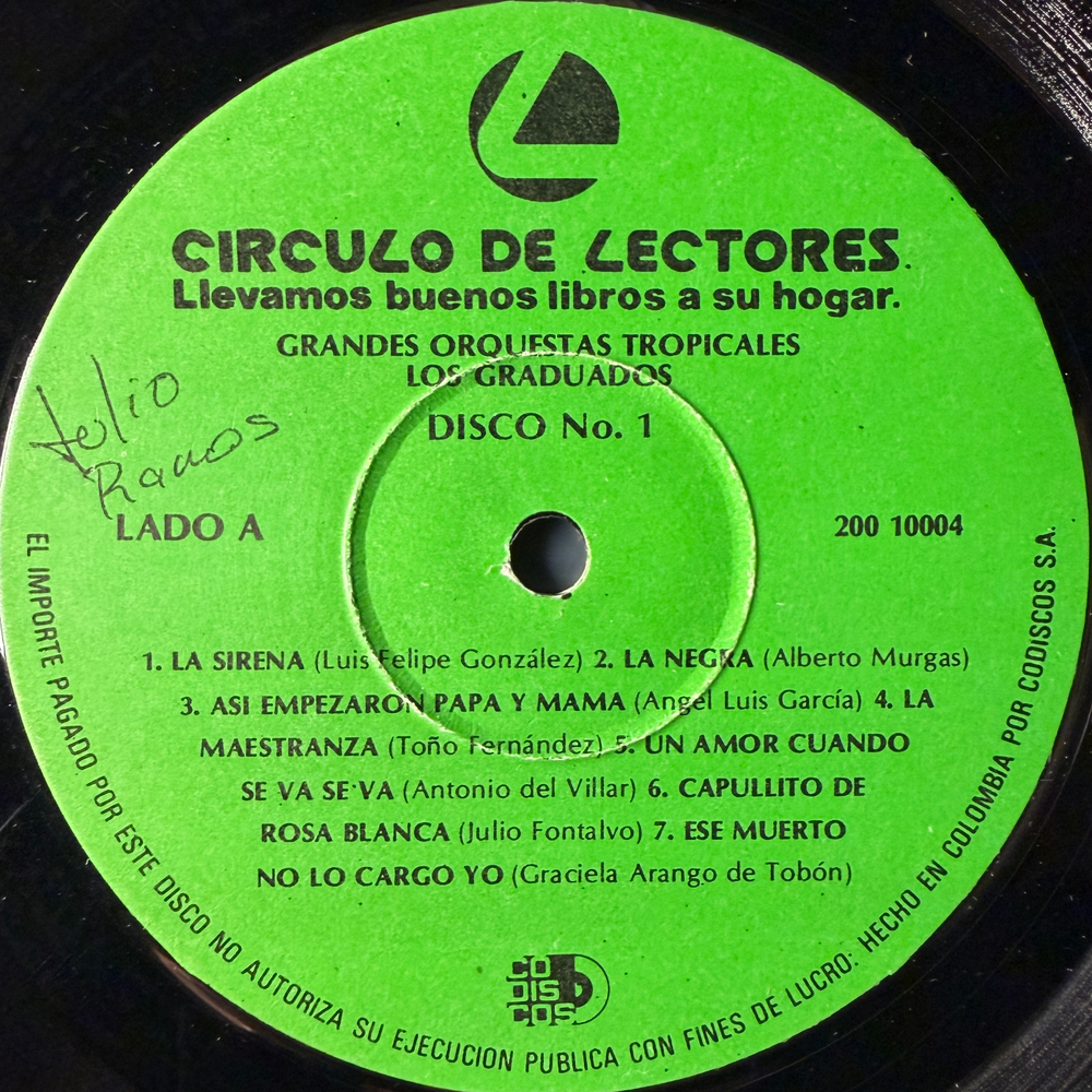 Los Graduados ‎– Grandes Orquestas Tropicales 2LP (Колумбия 1985г.) Т