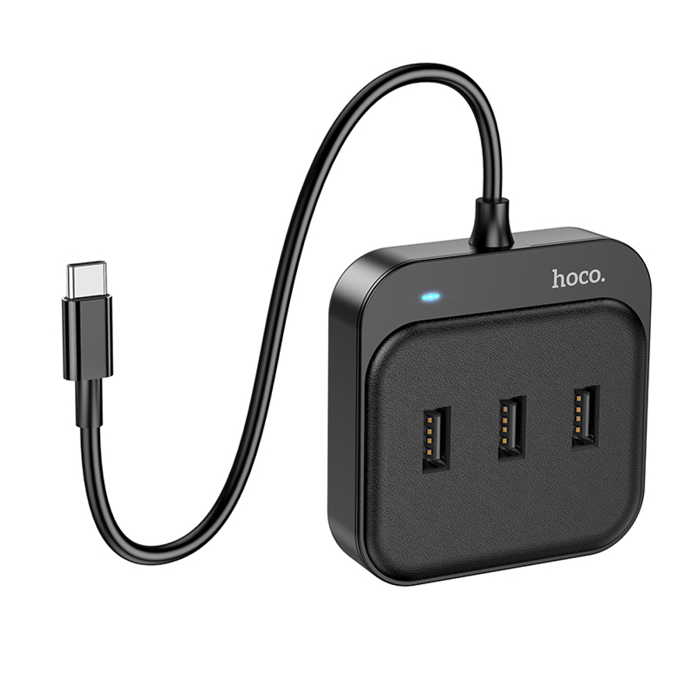 USB Hub Port HOCO HB31 Easy 4-in-1 converter (Type-C to USB2.0*4) 0.2M