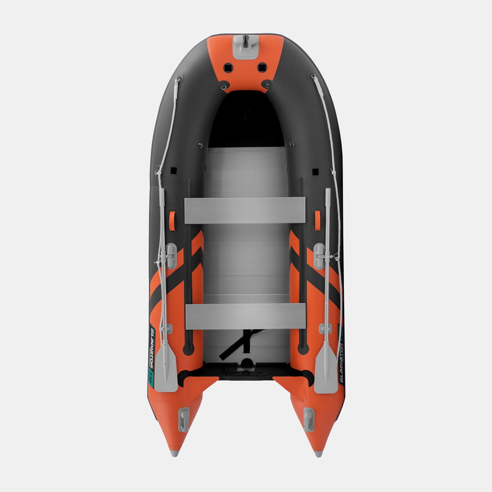 Надувная лодка GLADIATOR C330AL оранжево-темносерый