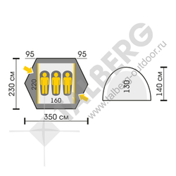ПАЛАТКА TALBERG MAREL 3 PRO