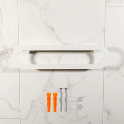 Держатель для полотенец MetaDec Oval 40см белый