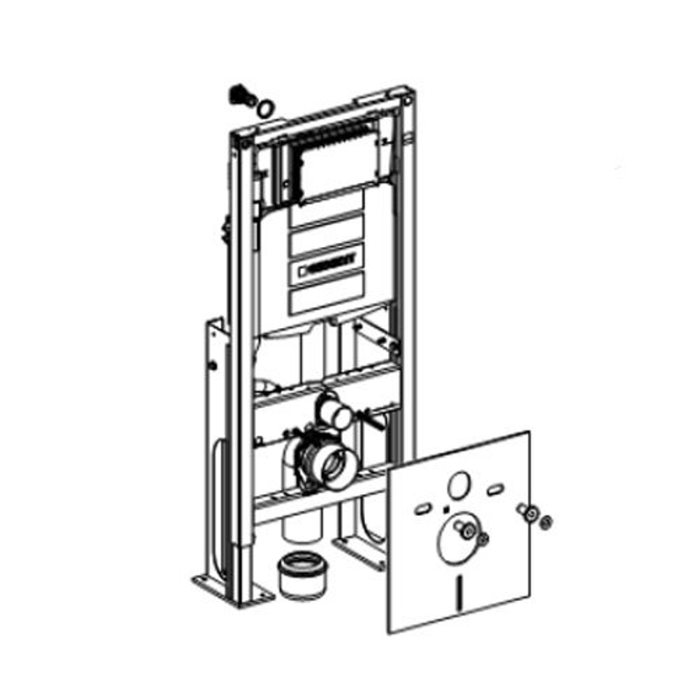 Инсталляция для унитаза GEBERIT Duofix UP320 Sigma 111.380.00.5 схема