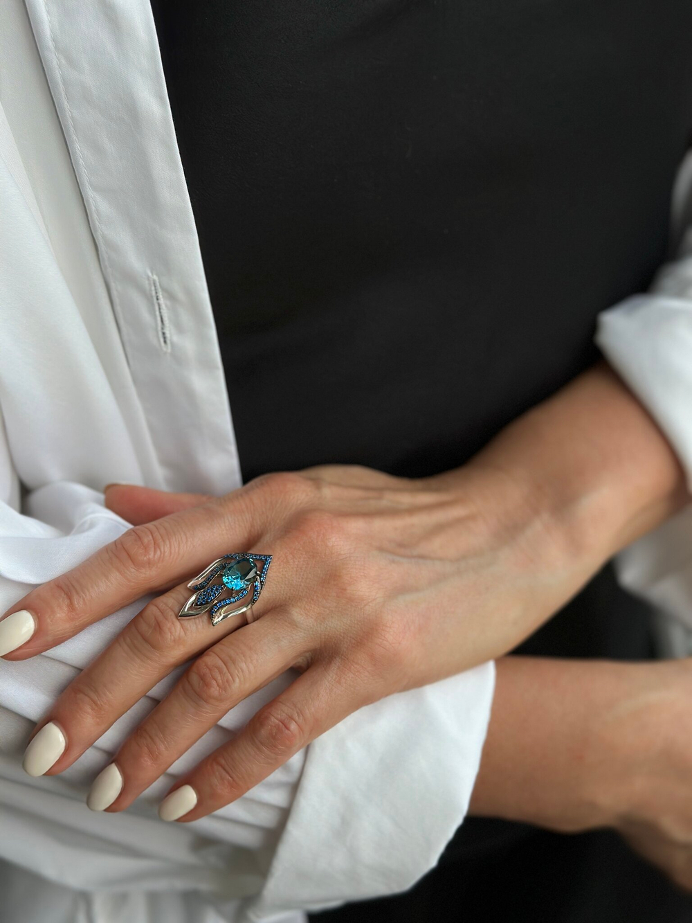 Кольцо 92011309 серебро 925° размер 17,5