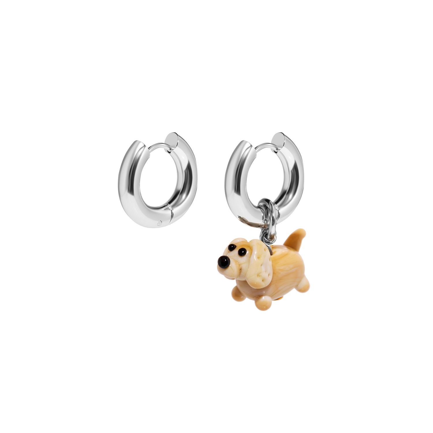 Серьги Favorite Fluffy Silver Earrings - Dog
