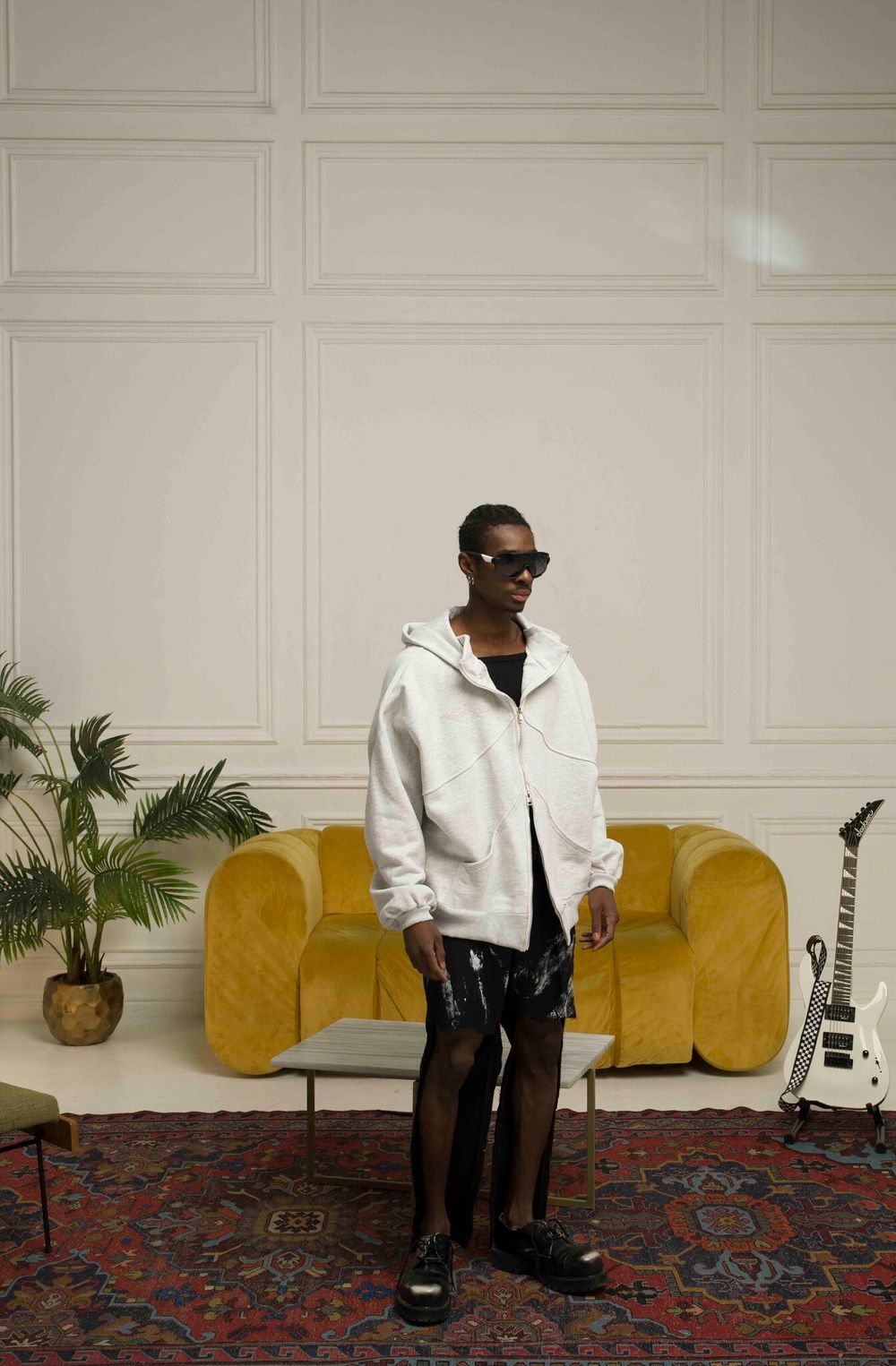 Худи Parfet Zip White Gray LPS светло-серый